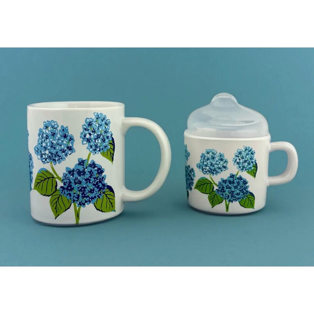 Helmsie Hydrangea Mama & Me Cup Set NIB